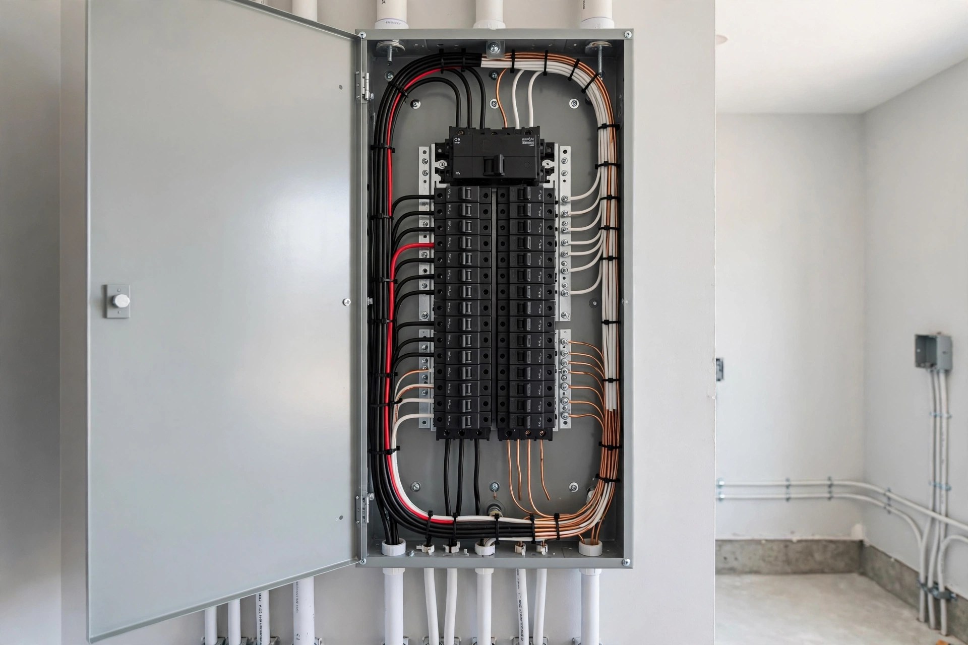 Open breaker panel upgrade